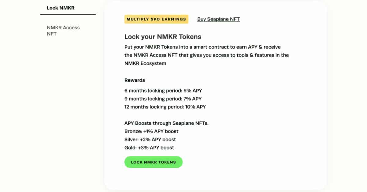 NMKR Token Lock